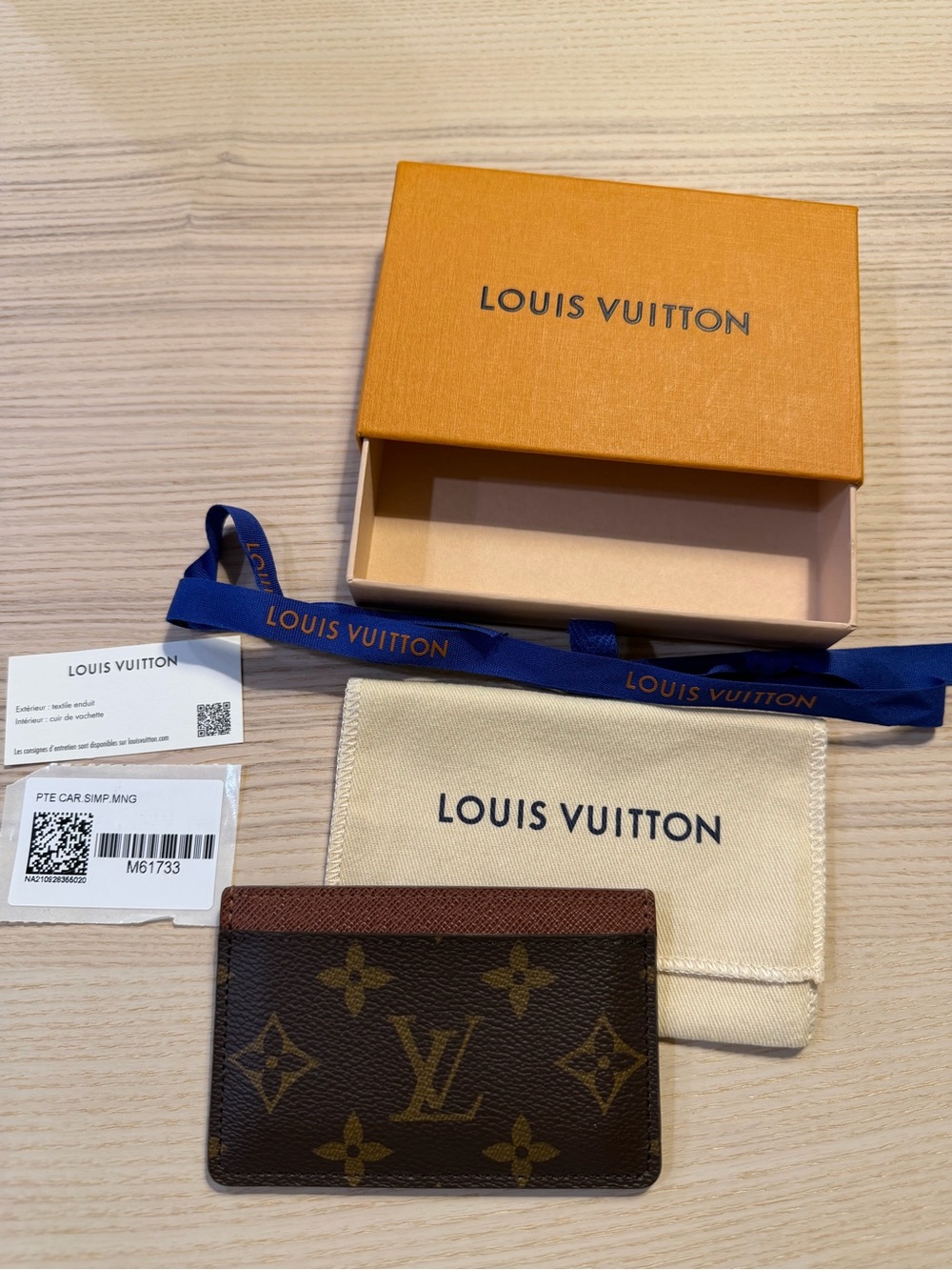 Louis Vuitton Brown Monogram Card Holder - Armagnac Trim - Picture 2 of 7